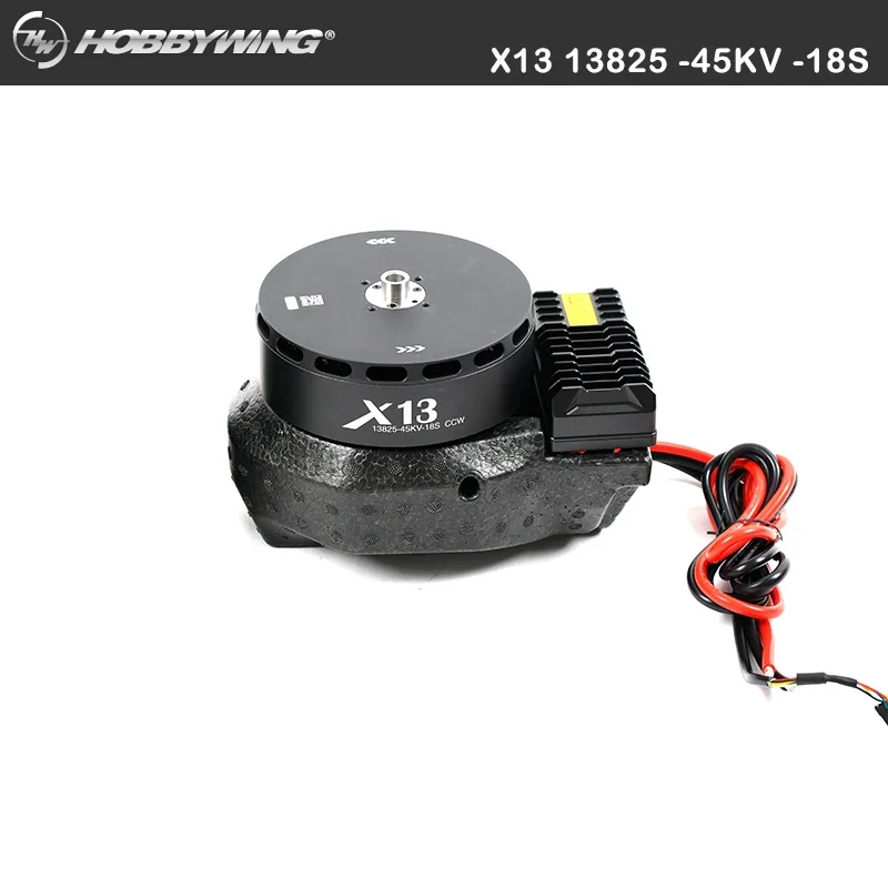 Hobbywing X13 18S power system motor has a maximum load of 56kg, which is suitable for 4-axis 50L multi rotor agricultural spray