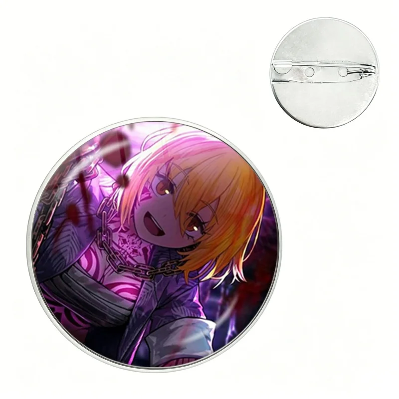 Cool Meursault Don Quixote Cartoon Keychain Glass Cabochon KeyRing Bag Car Key Chain Ring Holder Charms Jewelry Gifts