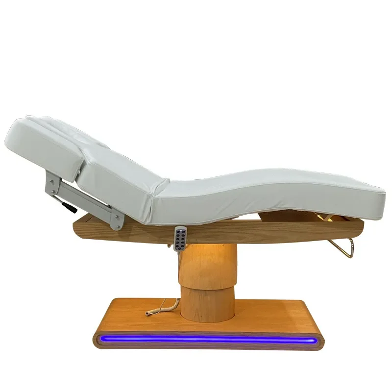 Electric Beauty Bed with Heating and Lift Function for Skin Care Massage and Physiotherapy Adjustable Treatment Table