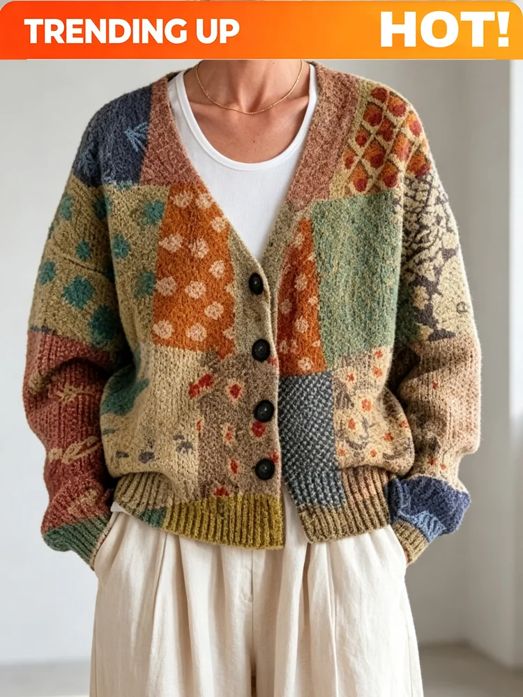 Customization 2026 New Style Women's Knitted Cardigan, Loose And Short Style, Soft And Warm, Ballpoint Resistant, Multi-Color Pa