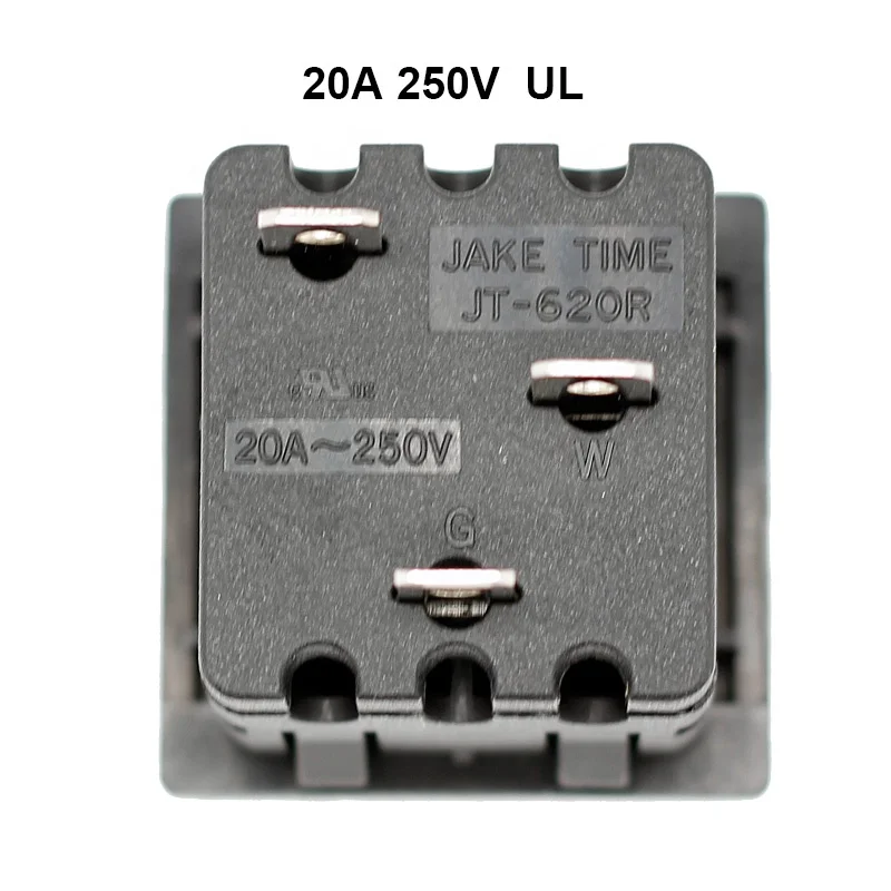 20A 250V US AC 6-20R Snap In Receptacle Power Socket