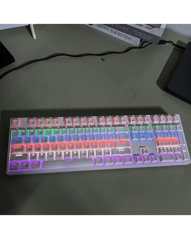 ABS keycap mechanical keyboard 108 keys two-color injection molding character luminous long-term in stock