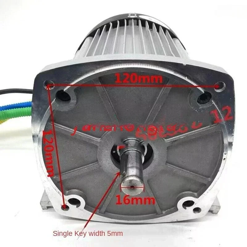 Brushless High-Speed Motor 1500W 1800W 2200W Dc 60V / 72V   Without Gearbox Electric Car   Modification