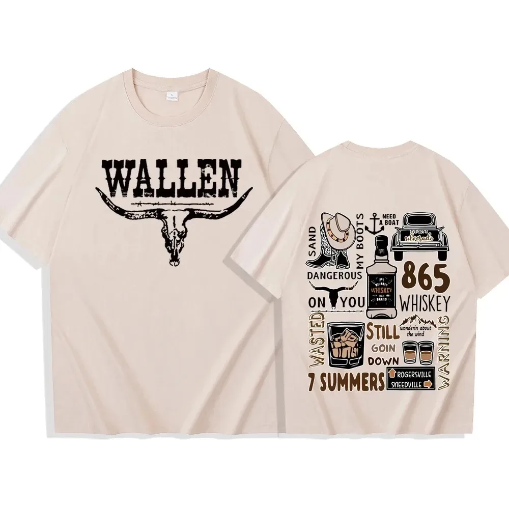 Streetwear Morgan Wallen Western Country Music T-Shirts Unisex Harajuku O-Neck Short Sleeve Shirts Fans Gift Tees Tops