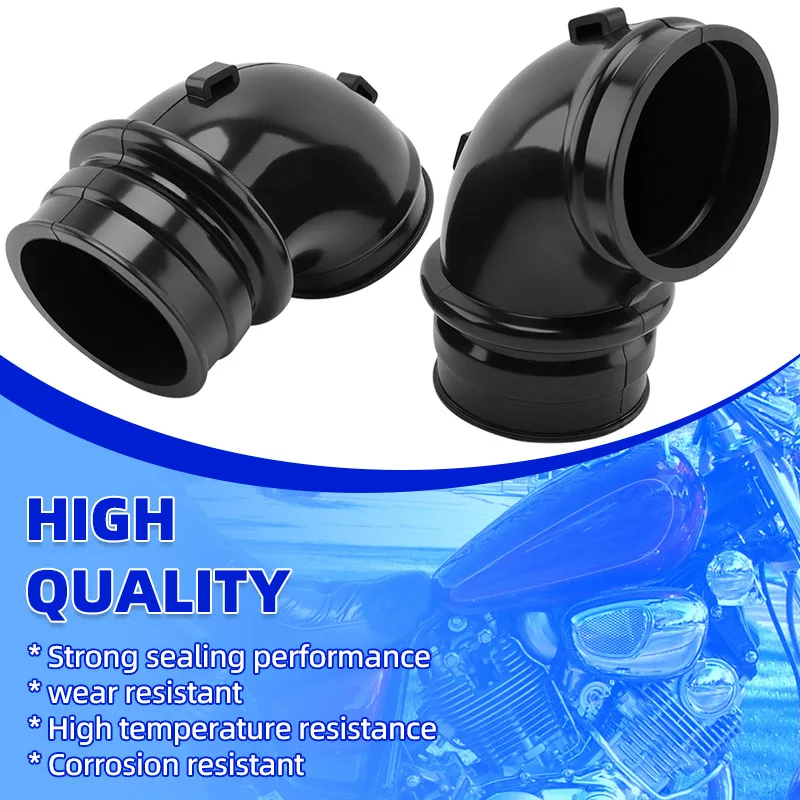 2 PCS Motorcycle Black Carburetor Joint Air Cleaner Rubber For Yamaha XV700 Virago 1984-1986 For XV750 XV1000 1984-1998 1999