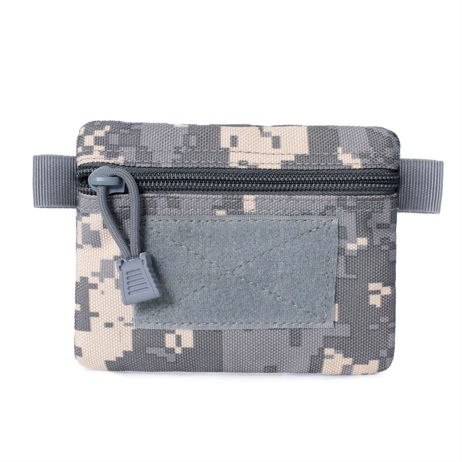 2025 Hip Hop Tactical Techwear Small Bag Camouflage Multifunction Coin Purse Key Earphone Card Holder Bag