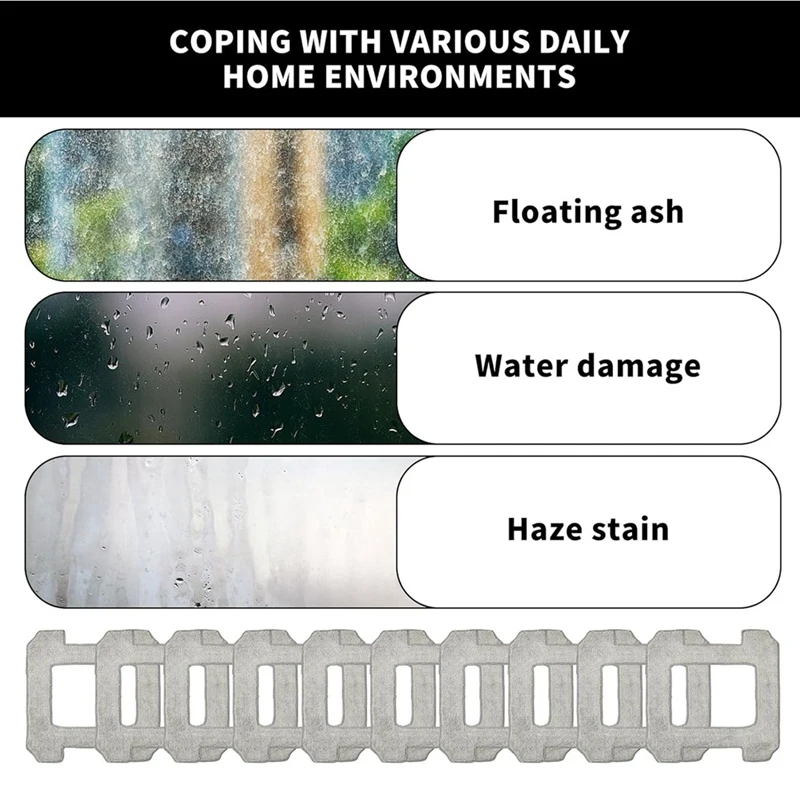 ABKB-16 упаковок чистящих подушечек для Ecovacs Winbot W1/W1 Pro, запасные части для чистящих салфеток из микрофибры