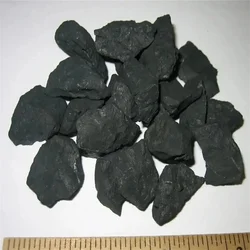 Shungite Natural Raw Stone Healing Crystals Protection Ore Bulk Wicca Spiritual Reiki Gravel Chakra Stones Water Cleaner 1 pack
