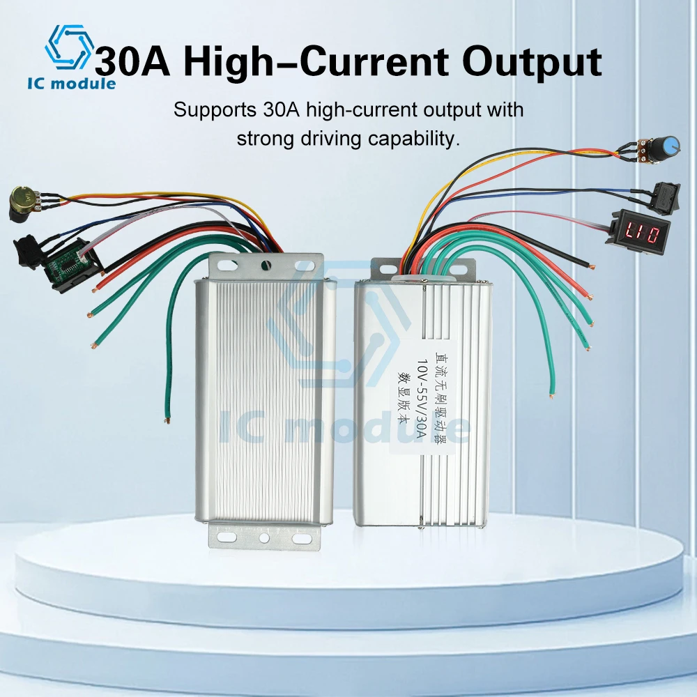 

DC 10-55V 30A Brushless Motor Controller Speed Regulator Drive Board Electric Bike DC Brushless Motor Controller E-Scooter Part