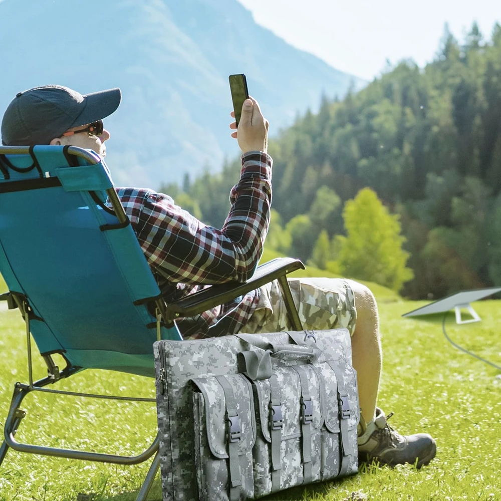 حقيبة تخزين لـ Starlink V3 حقيبة يد محمولة 600D قماش أكسفورد للسفر ملحقات Starlink للتخييم في الهواء الطلق ورحلات RV