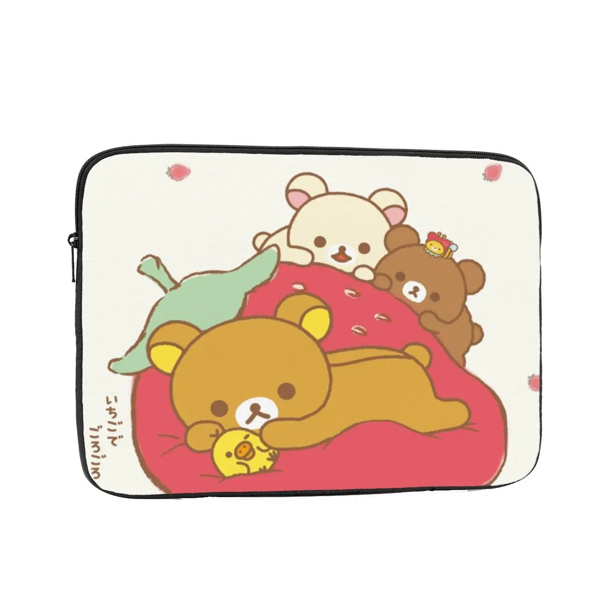 Rilakkuma Sakura Notebook Laptop Bag Case Pouch 10 12 13 15 17 Inch For Macbook Air Pro Tablet Shockproof Case Bag