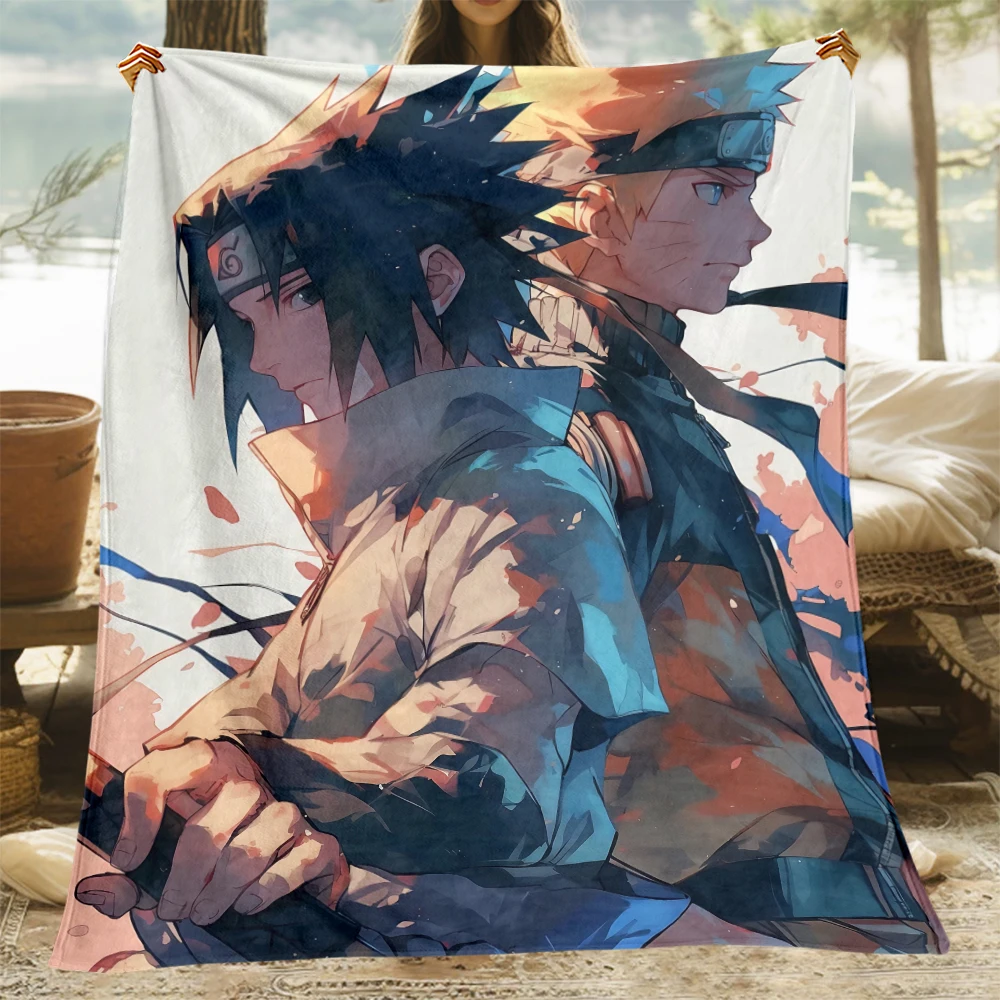 ناروتو أنيمي الفانيلا بطانية غرفة نوم غرفة المعيشة أريكة بطانية طالب قيلولة مكتب قيلولة رحلة التخييم صديقة هدية للتخصيص #1