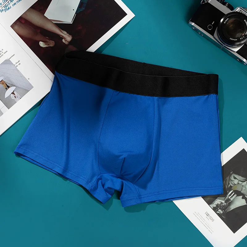 

Мужские боксеры, удобные и дышащие спортивные шорты, сексуальное однотонное нижнее белье.