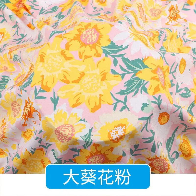 Artificial cotton fabric in stock wholesale of summer pajamas and dress fabrics  cute cotton fabric Apparel Fabrics & Textiles