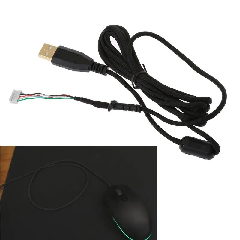 SZYA DIY Universal Umbrella Rope Mouse Cables Soft Durable Mouse Line Reemplazo Mouse con cable para G102