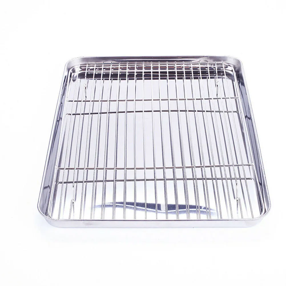 

1pc Bbq Plate Set Non-Stick Lightweight Portable For Outdoor Grilling Yard Parties Weekend Barbecue Fry Pan Roasting Tool