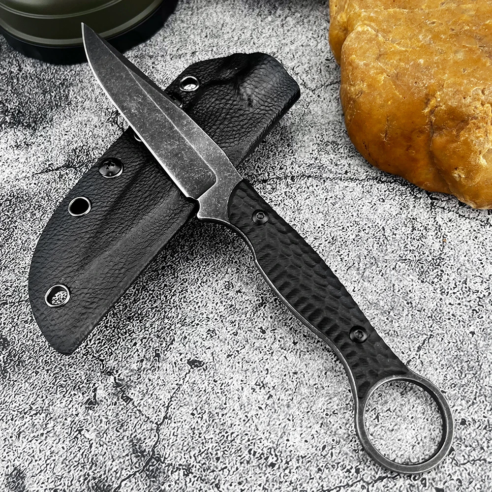 TOOR Camping Multitools Fixed Blade G10 Handle Pocket Knife Jungle Exploration Fishing Practical Straight Knives Outdoor Gear