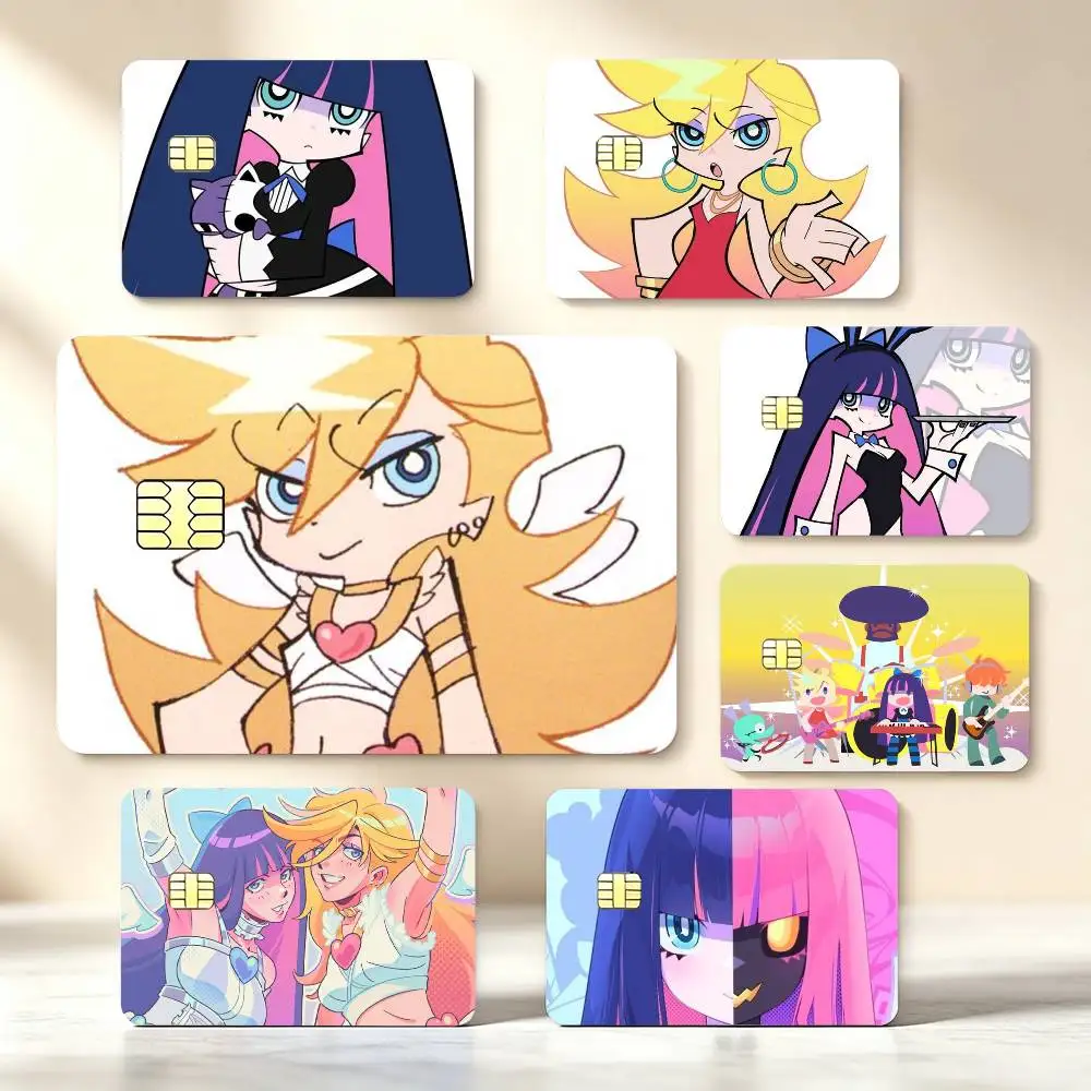 Panty Stocking with Garterbelt Cartoon stocking High‑Def Game Chip Decals Credit Card Tiny Waterproof Vinyl Decor Practical