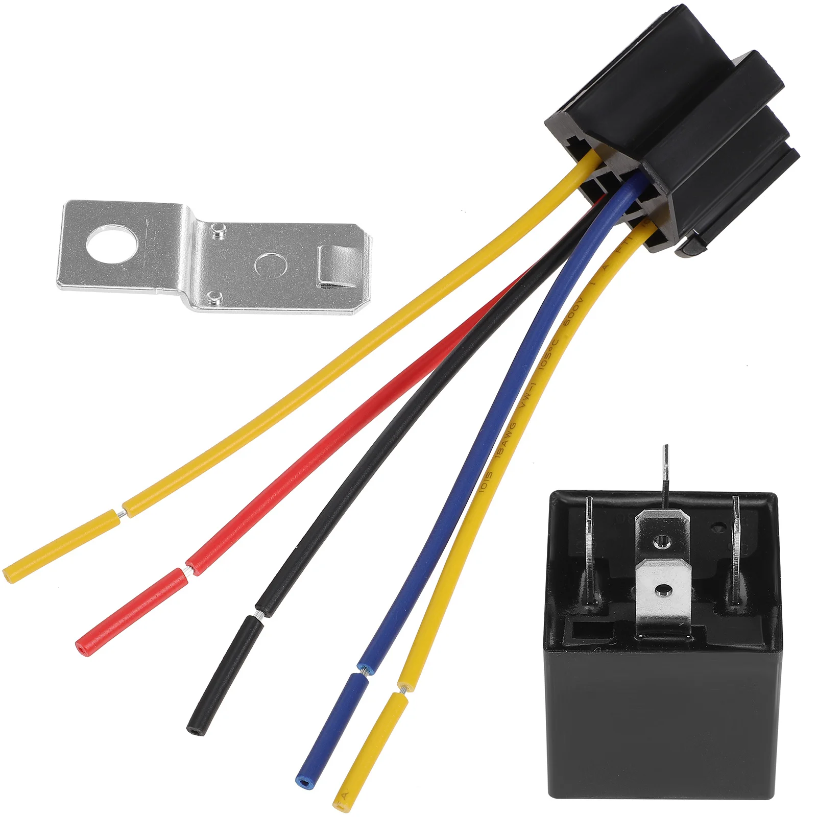 

5pcs Automotive 5 Pin 12V 40A Car Relay For Control Alarm Horn Headlight Auto Relay Socket Base Holder Switch Module