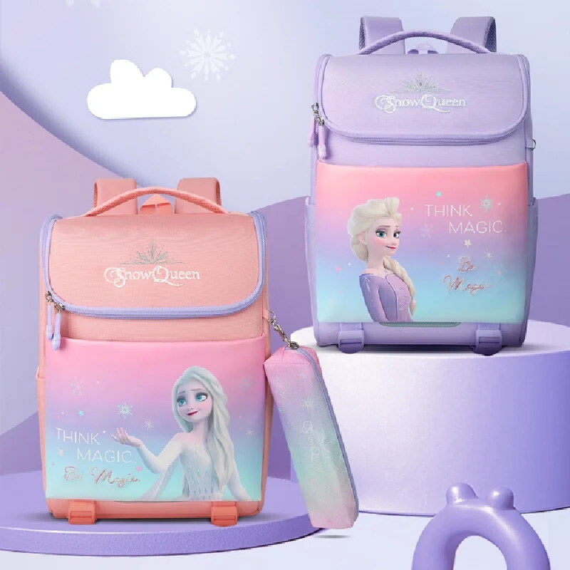 

Disney Frozen Children'S Schoolbags With Iridescent Gradient Colors For Primary School Students In Grades 3 To 6