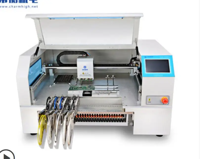 SMT Pick and Place machine CHMT560P4 , 4 Heads 60 feeders,  with Yamaha Pneumatic feeders, 8mm,12mm, 16mm, 24mm