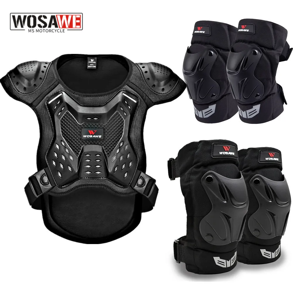 

WOSAWE Adult's Motorcycle Armor Vest Racing Chest Protector Cycling Motocross Off-Road Ski Body Protective Snowboarding Jackets