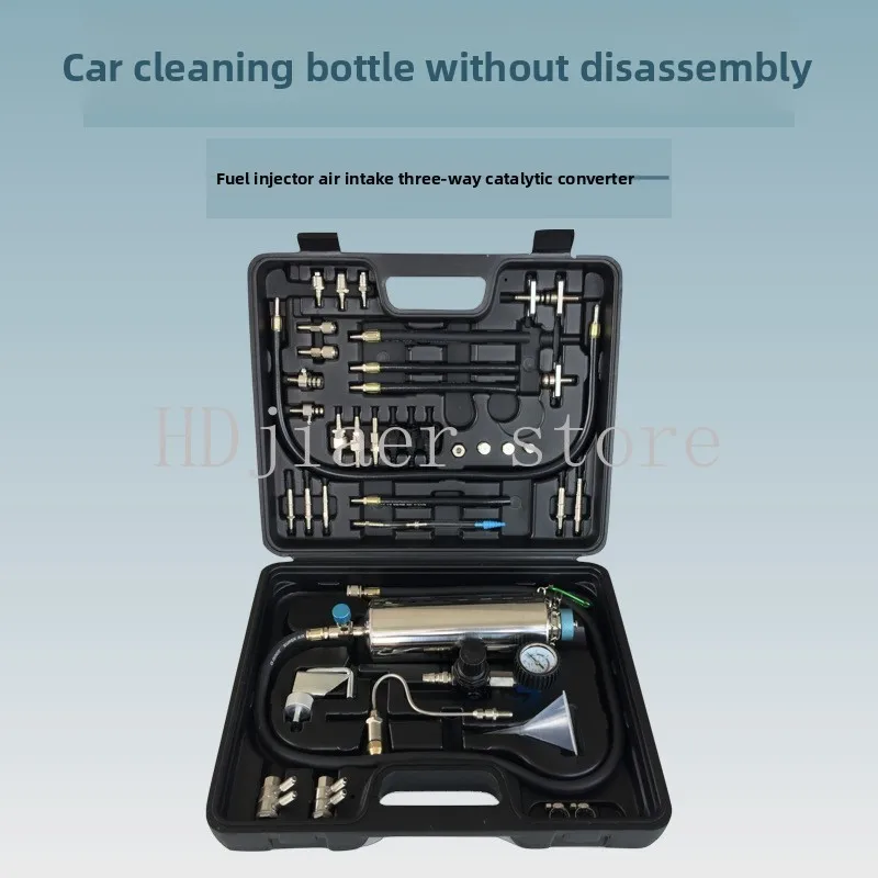 

Automotive fuel system non-dismantling cleaning, hanging bottle fuel injector intake three-way catalytic three-in-one cleaning