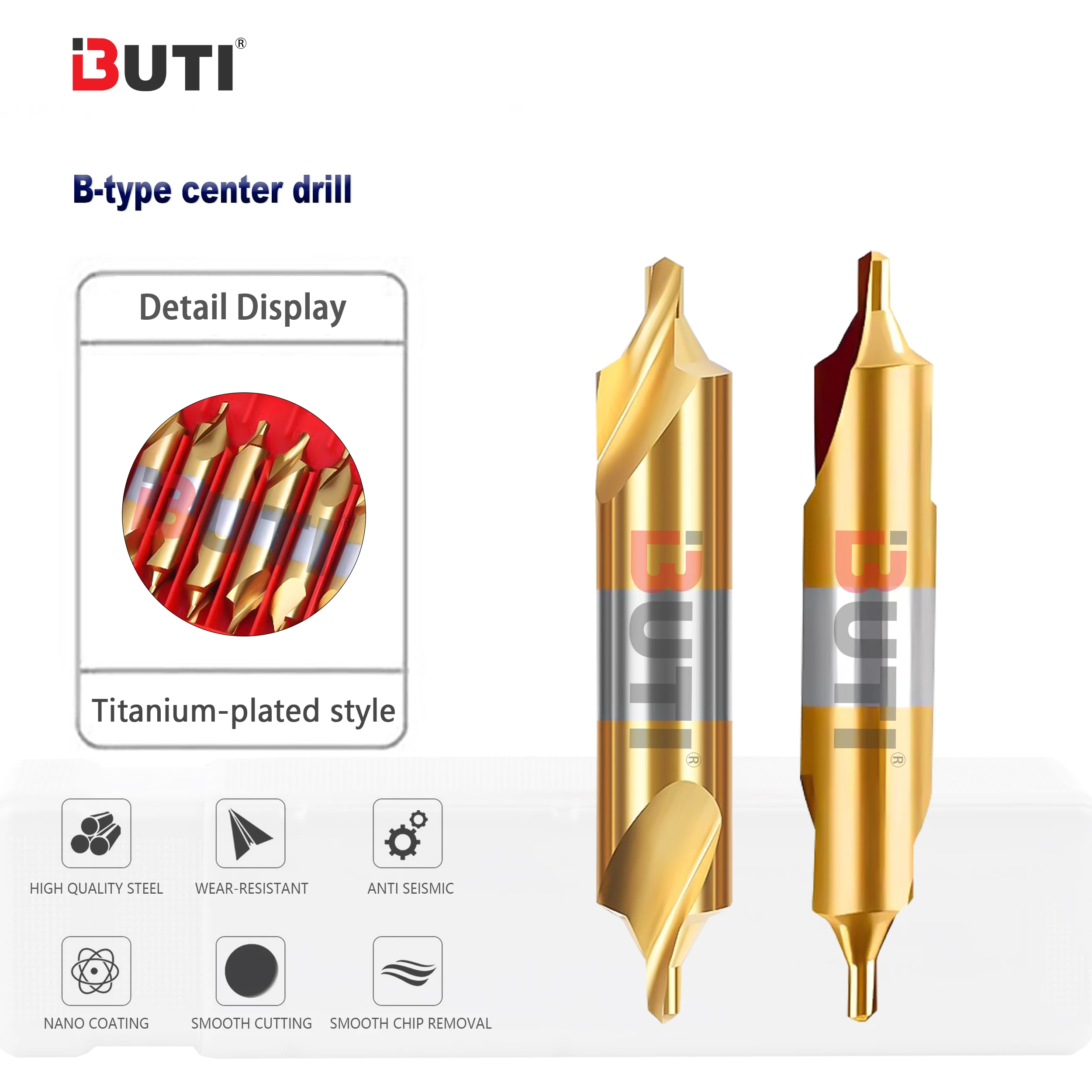 b-type-high-speed-steel-center-drill-cobalt-containing-m35-stainless-steel-spiral-double-headed-positioning-and-centering-drills