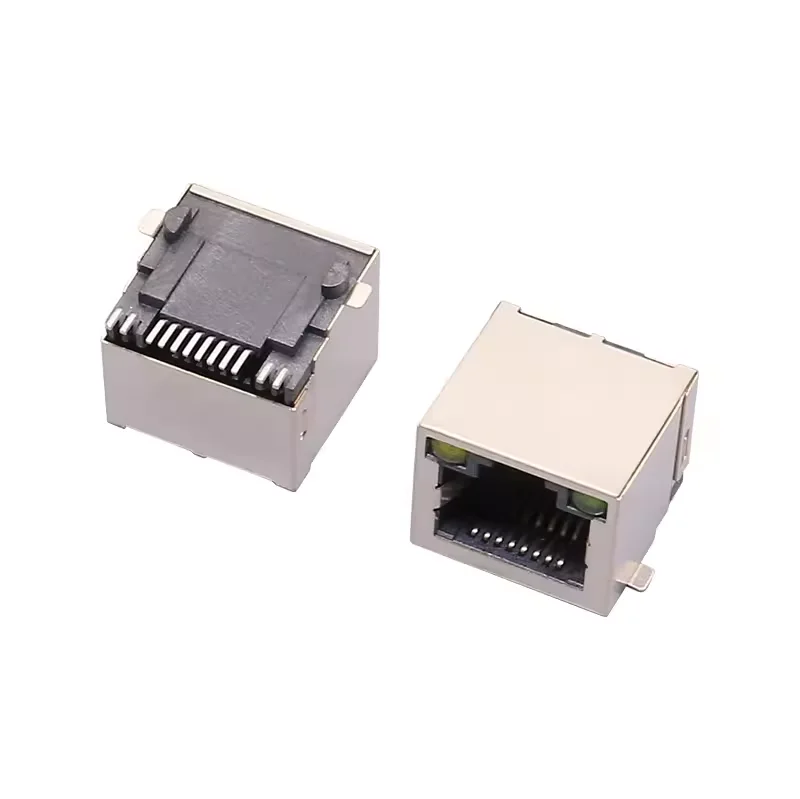 RJ45 network socket horizontal patch shield with light belt shield Horizontal patch with light patch with light