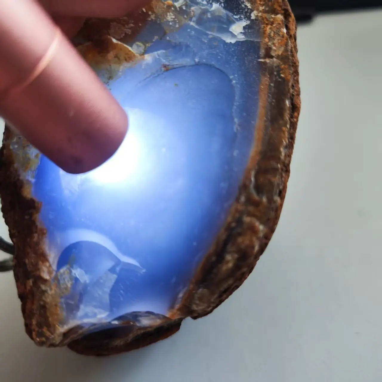 Natural Blue Chalcedony Stone For Jewelry Making Beads Necklace Bracelet Mineral Specimen Home Decoration Collection Gifts