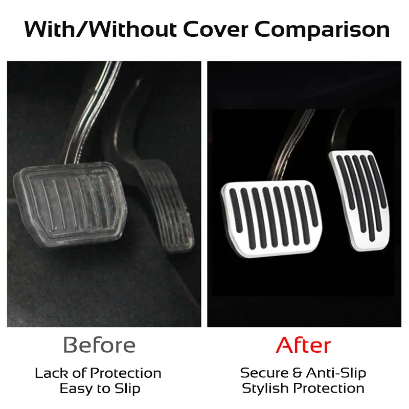 for Tesla Model 3 Highland Y YL 2021-2027 Juniper 2pcs Aluminum Alloy Brake Accelerator Foot Pedals Cover Car Accessories