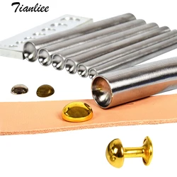 Punch fungo rivetto strumento fai da te rivetti per vestiti Punch Nails Press installa pulsanti occhielli perforatore in pelle Craft Buttonhole