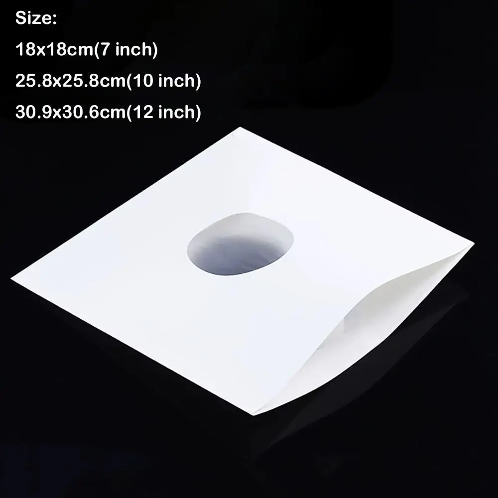 New White Vinyl Records Sleeve 7/10/12inch Resealable LP Record Cover Record Protection Record view 6