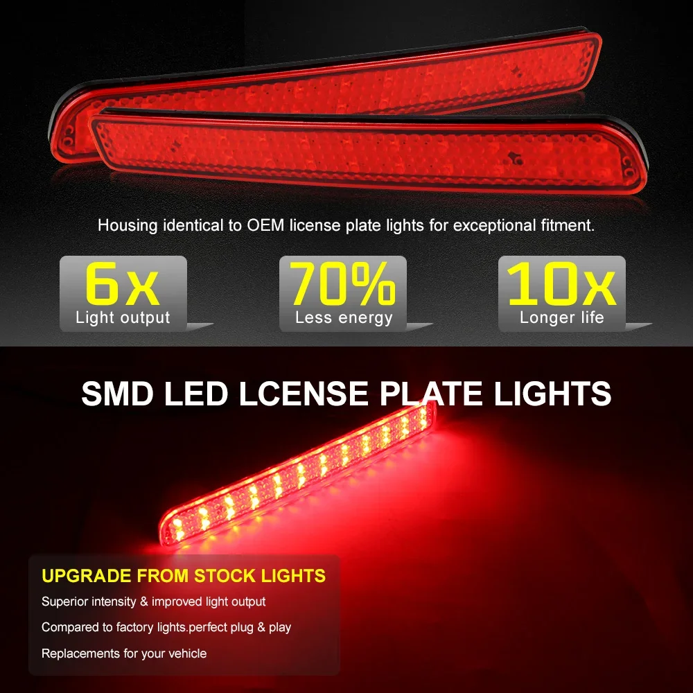 المصد الخلفي LED عاكس ضوء لاند روفر ديسكفري 3 4 2005-2013 لسيارة رينج روفر سبورت 2010-2013 الذيل مصباح مكبح XFF500020