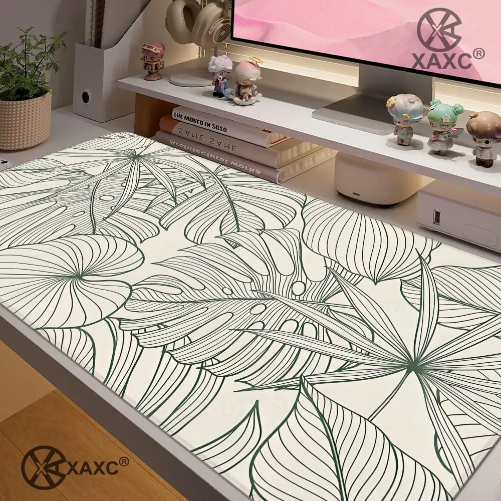 Leaves Mouse desk pad XXL keyboard mouse carpet anti-slip rubber gamer mouse pad laptop mouse pad large HYBXXC