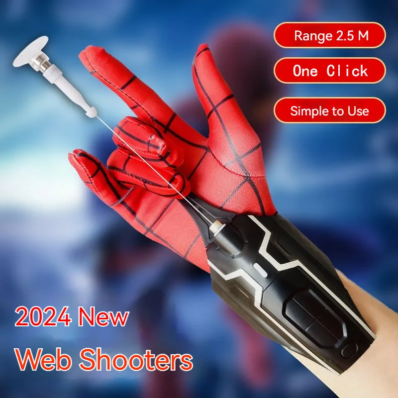 Spiderman Web Shooter ML Legends Spider Man Action Figure Wrist Cobweb Launcher Gloves Accessories Props Toys Gift for Children