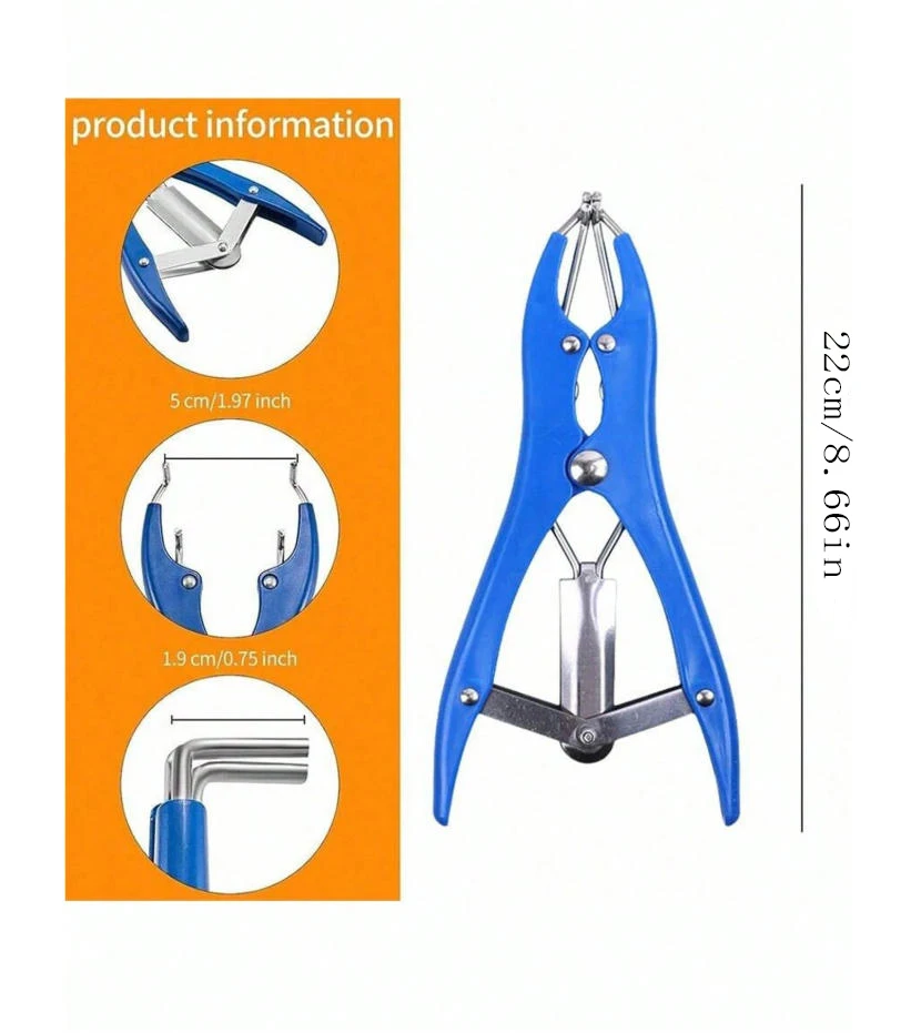 1PC Balloon Expander Pliers Balloon Stuffing Tool Blue Stainless Steel Balloon Stretcher Sequin Filling Pliers For Filling Ballo