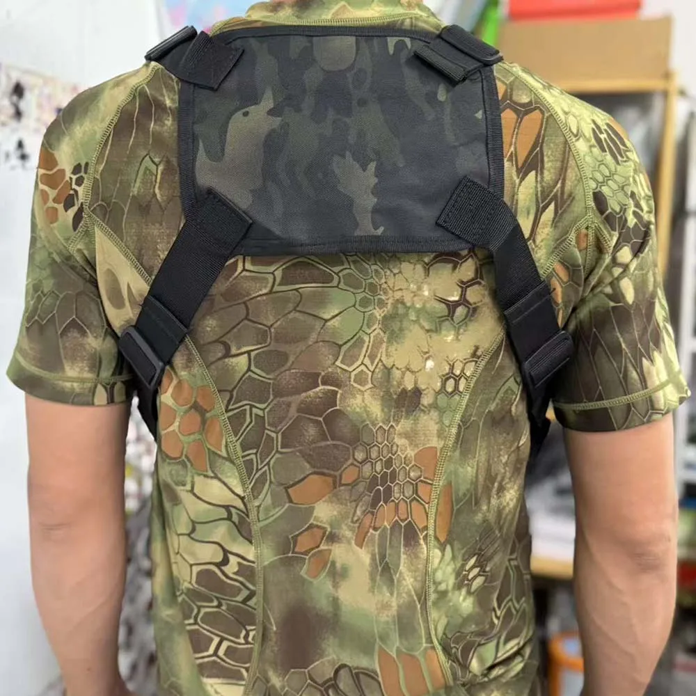 Military Fan Tactical Functional Vest Vest Bag Outdoor Multifunctional Motorcycle Riding Chest Bag For Fitness Running Cycling
