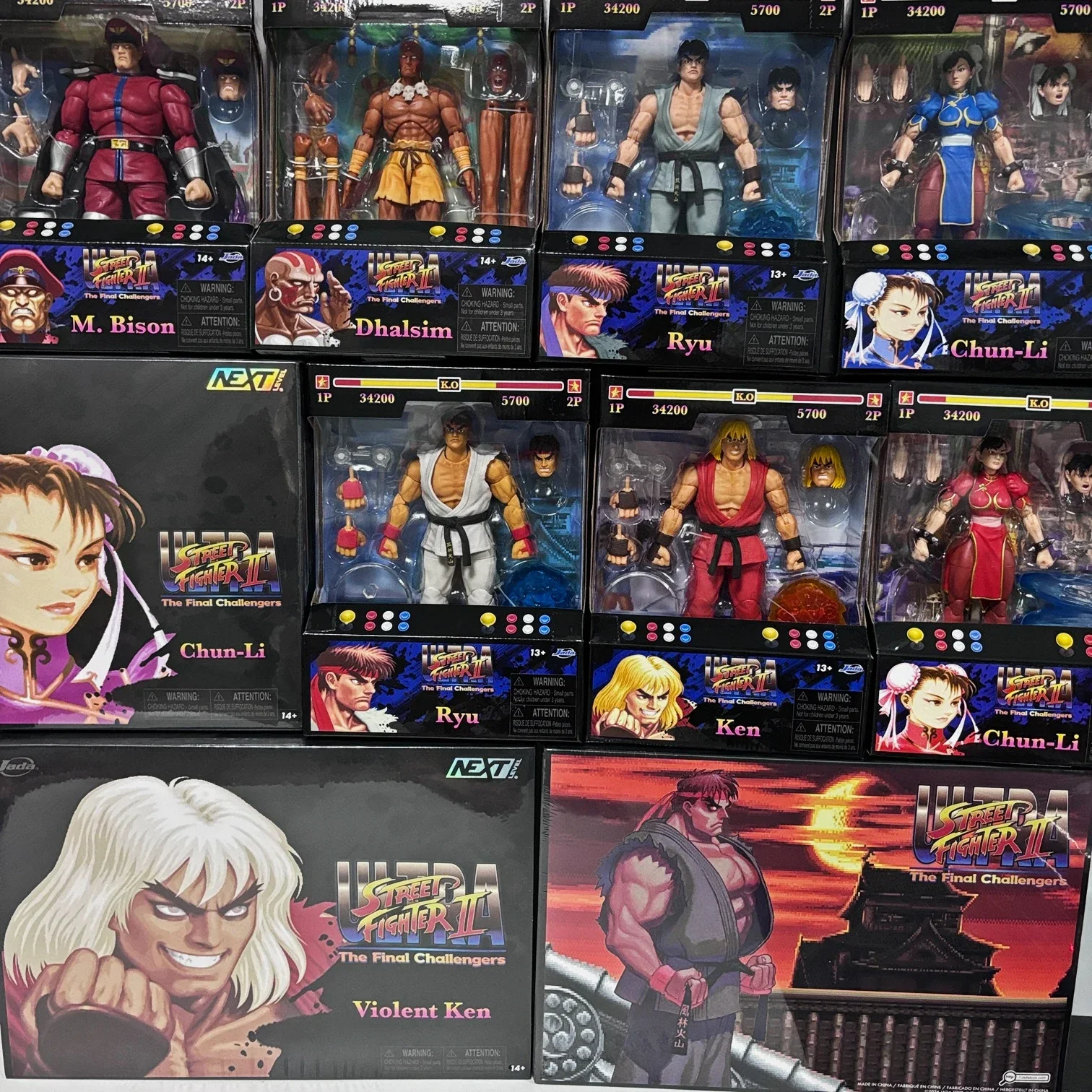 In Stock Jada Toys Ultra Street Fighter II M.Bison Dhalsim Violent Ken RYU Chun Li 6