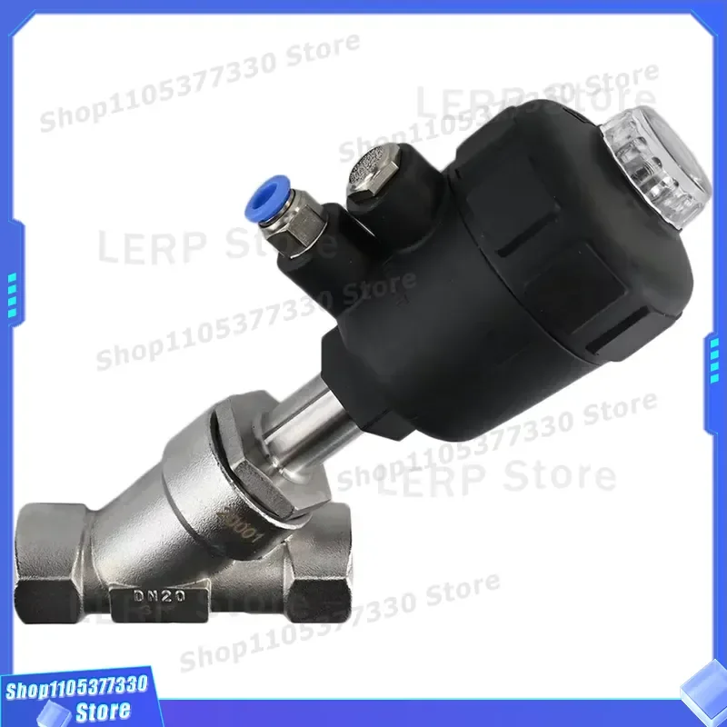 CF8M Stainless Steel Globe Valve DNOVA VS324PV-T-1PNC Pneumatic Actuator 25 Bar NPT BSP Threaded Connector Industrial Control