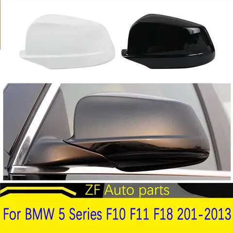 BMW 5 시리즈 F10 F11 F18 Pre-LCI 520i 525i 530i 535i 2011 2012 2013 용 자동 왼쪽 오른쪽 후면 미러 커버 프레임 트림 교체