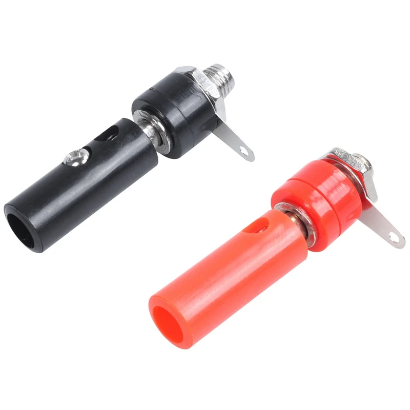Enchufes Banana de RISE-4Mm y 20 piezas, conectores Banana (negro y rojo), 20 piezas
