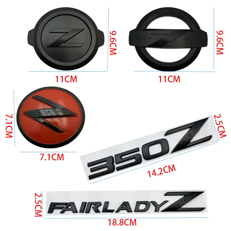 3D Modification Car Head Emblem Sticke Car Trunk Decal ForFor Nissan 370Z 350Z Fairlady Z33 GTS GTR Teana Body Side Sticker