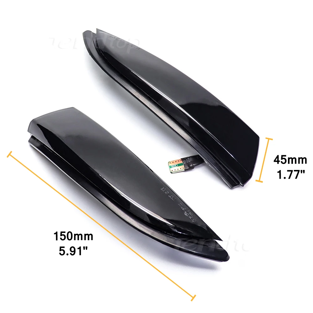LED Rearview Mirror Indicator Repeater Dynamic Turn Signal Light For Ford Fiesta MK6 VI /UK MK7 2008-17 B-Max 2012-17