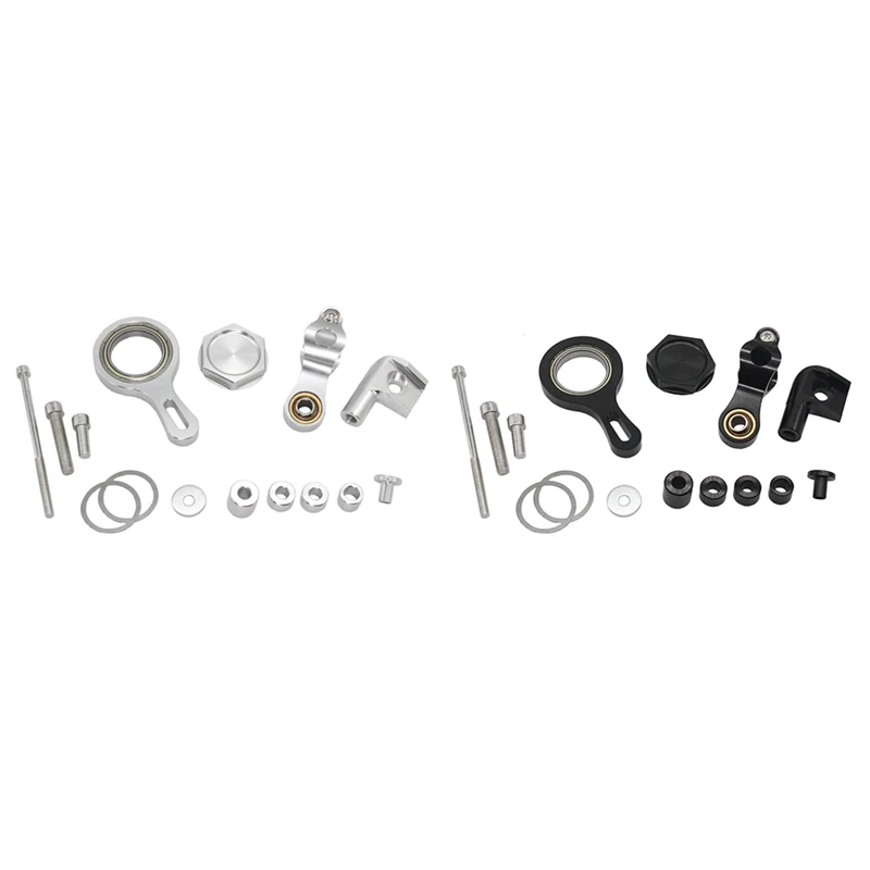 Damper Kit braket penopang dudukan braket untuk YAMAHA YZF R1 2002-2017 YZF R6 2006-2020 perak