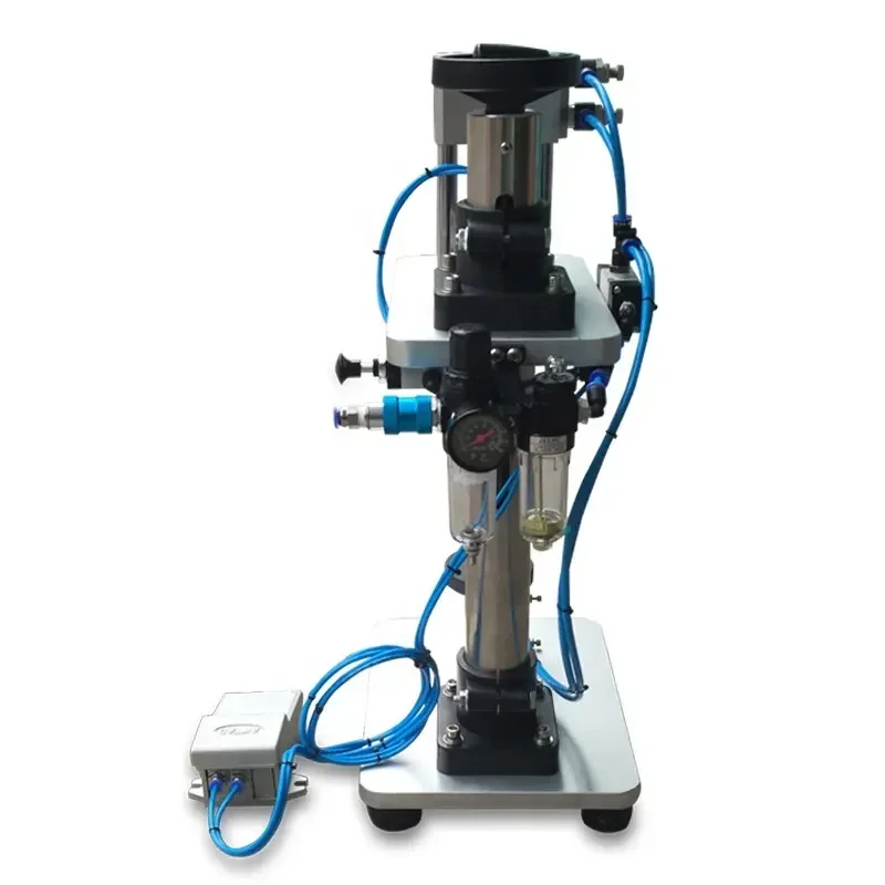 

#For 10ml 30ml 50ml Parfum Capping Glass Bottle Cork Pneumatic Pressing Capping Machines Perfume Collar Pressing Machine