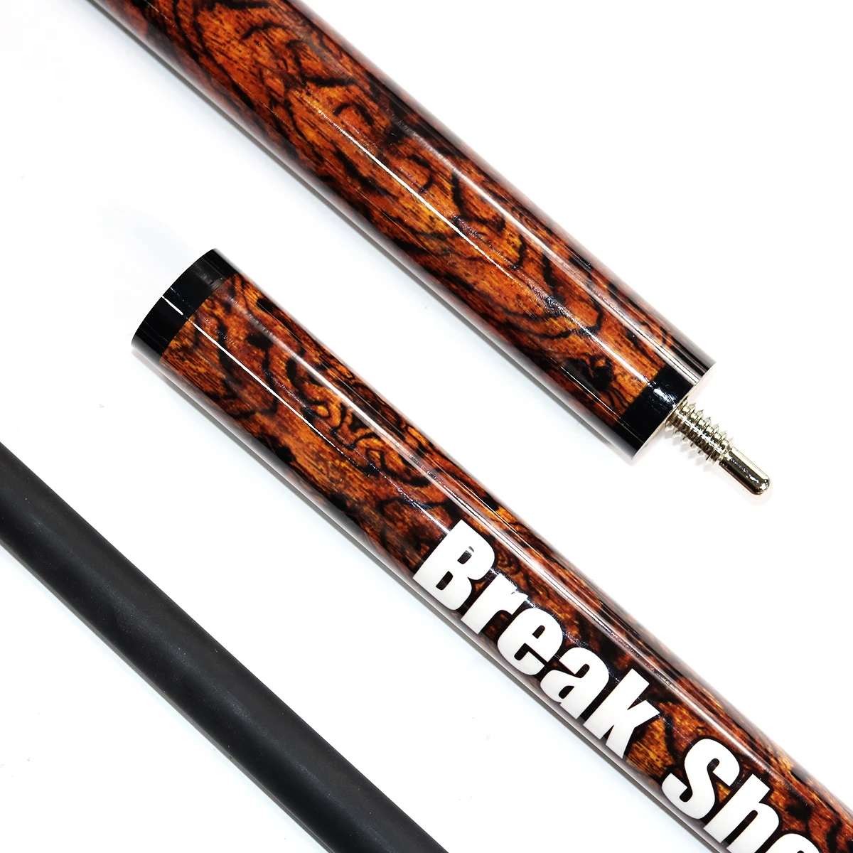Black Carbon Shaft 3-PC Jump Break Cue Smooth Grip 58 Inch Length 3 Colors for Selection Break Jump Cue - Image 5