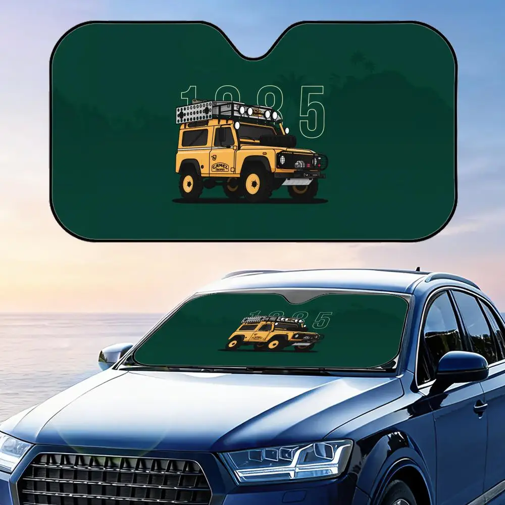 

C-Camel Trophy Defender 110 Sun Visor Reusable Aluminum Foil UV Protector Heat Three-layer Insulation Windshield Sunshades