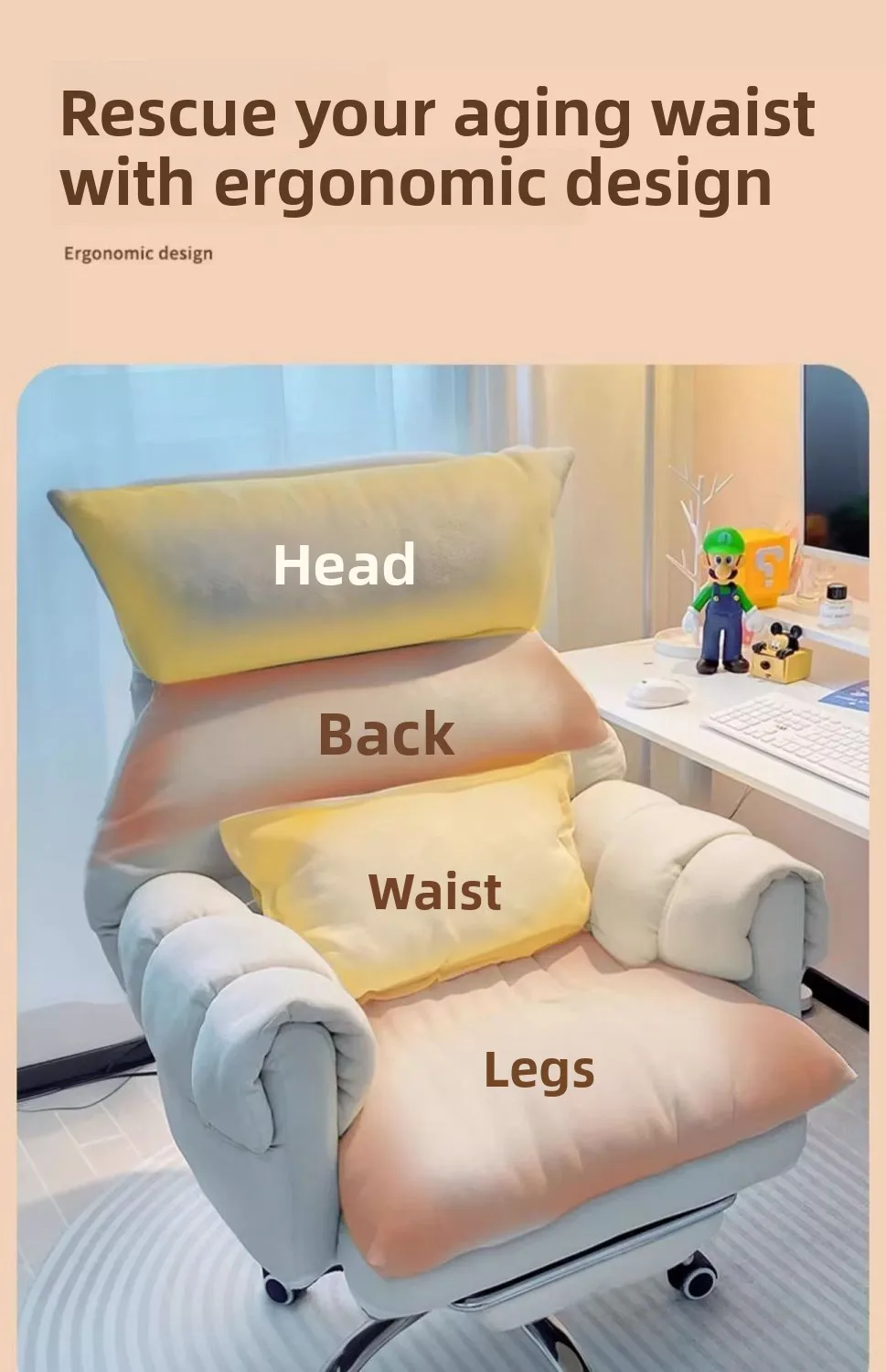 Lazy, Computer Chair, Comfortable, Sedentary, Chair, Bedroom, Dormitory, Desk, Home, Backrest, Boss Chair, E-sports