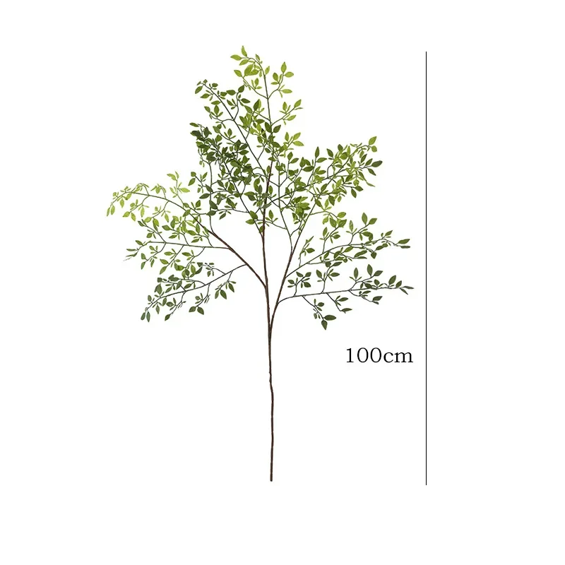100CM Artificial Green Plants Nantian Bamboo Wedding Decoration Hotel Landscaping Flowers Soft Decoration Tree Branches